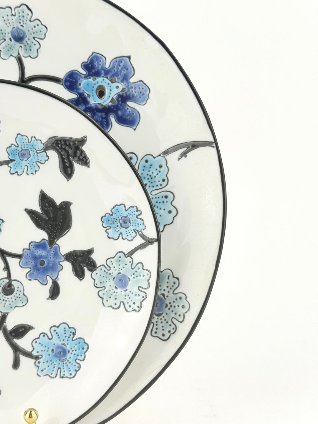 Periwinkle Vine Pattern Salad Plate
