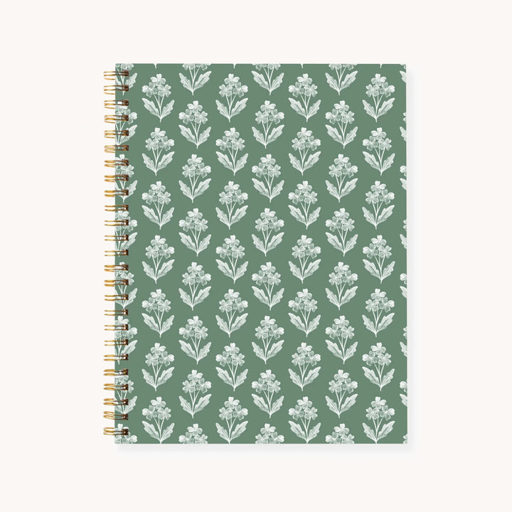 Forget Me Nots Hardcover Spiral Notebook