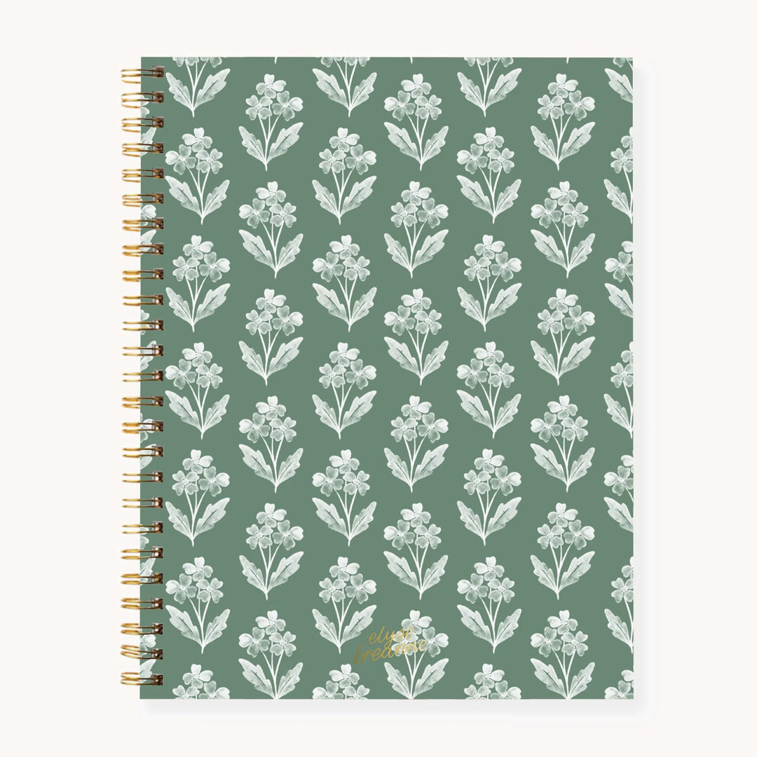Forget Me Nots Softcover Spiral Notebook
