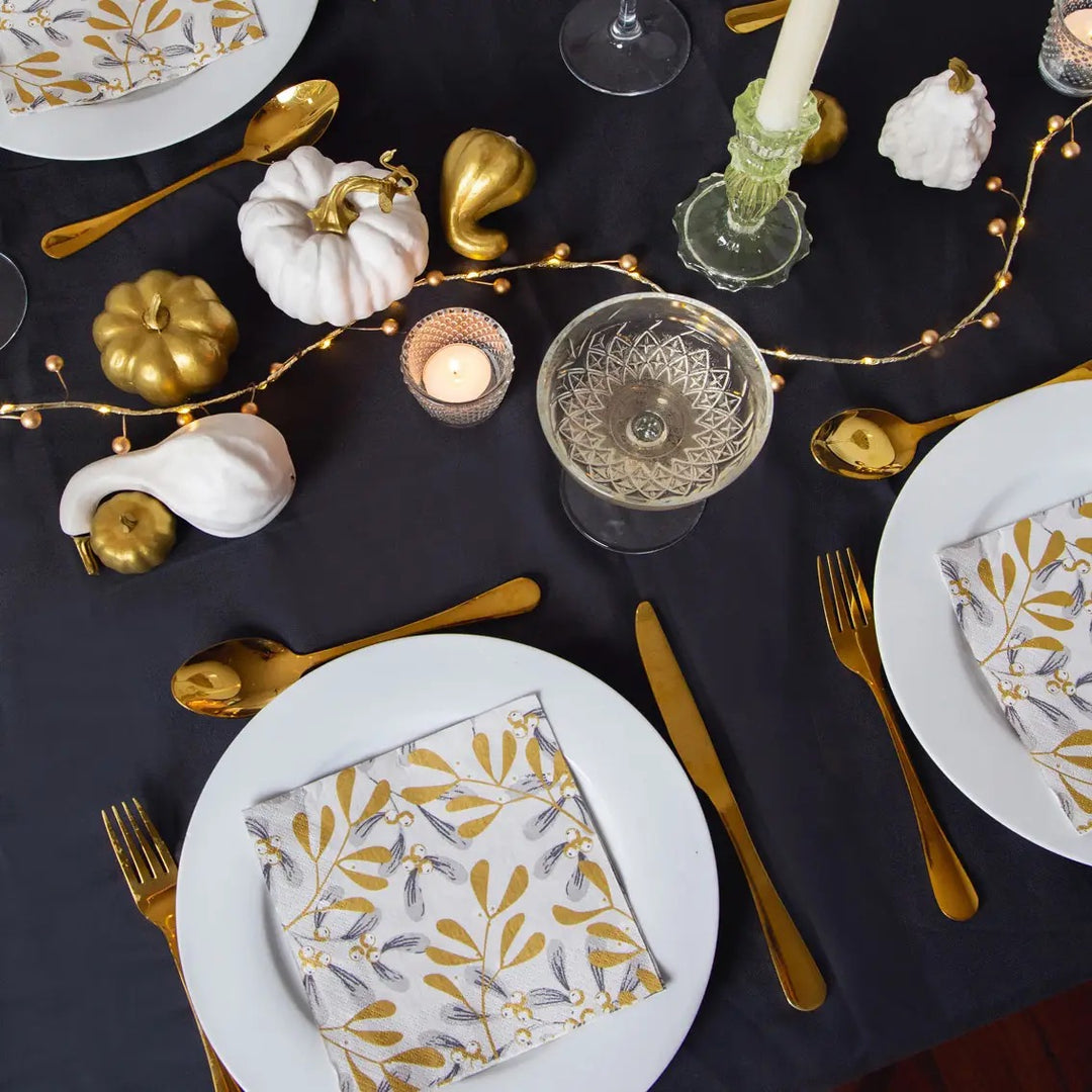 Christmas Gold Berry LED String Lights