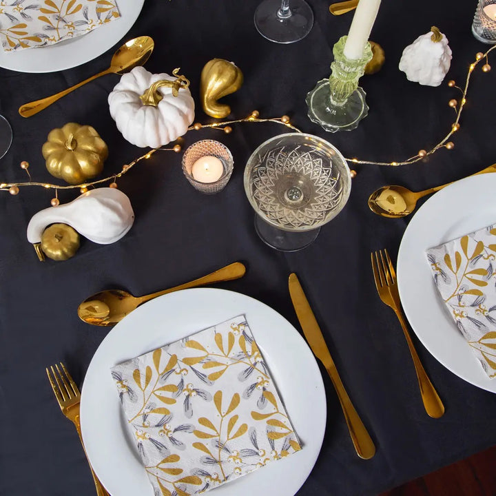 Christmas Gold Berry LED String Lights