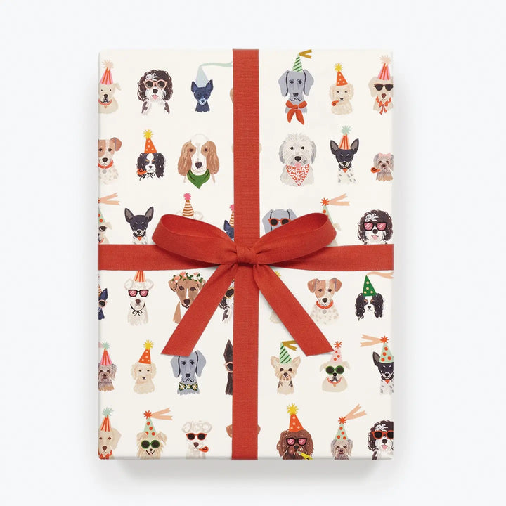 Party Pups Wrapping Sheets, Roll Of 3