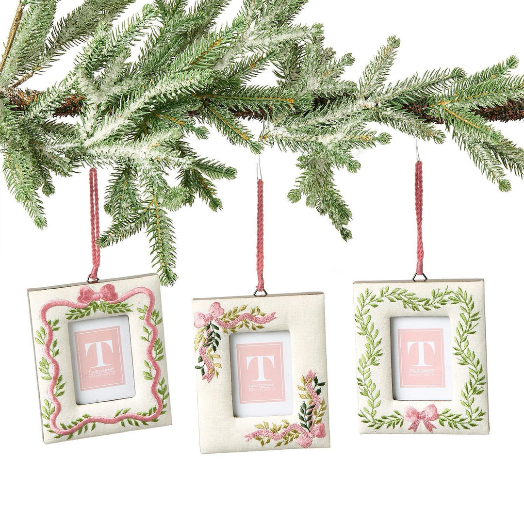 Embroidered Photo Frame Ornament