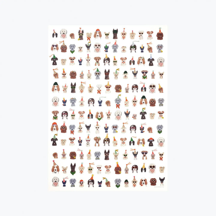 Party Pups Wrapping Sheets, Roll Of 3