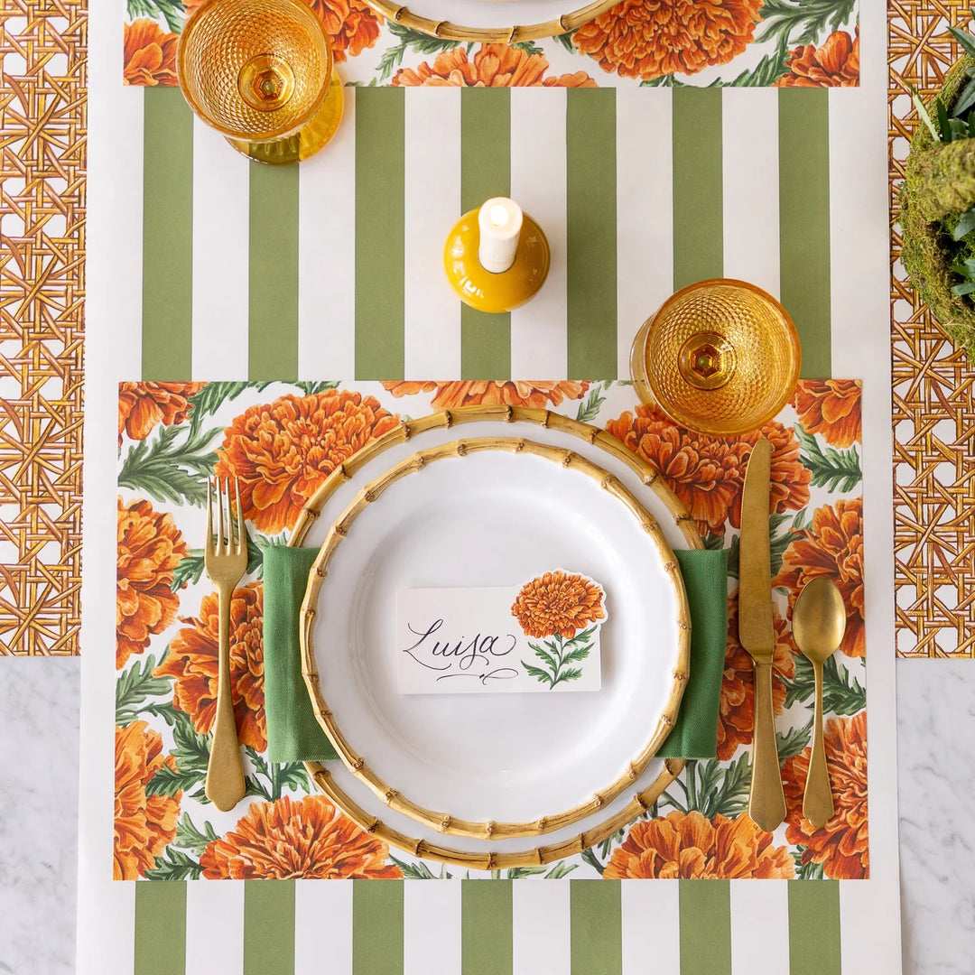 Marigold Harvest Placemat | Pad Of 18 Sheets