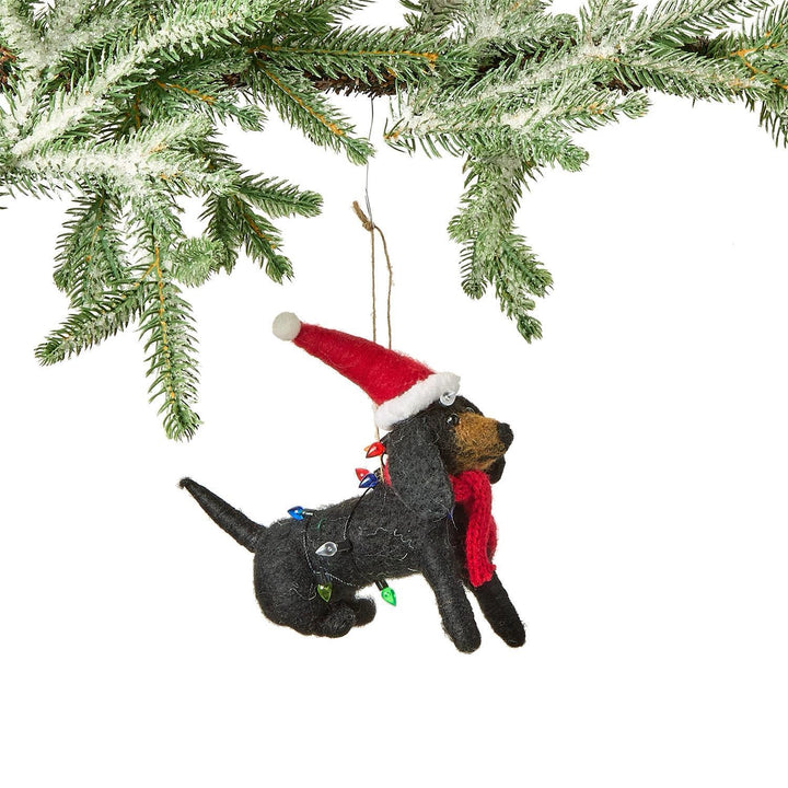 Deck The Paws Felt Dog Ornament