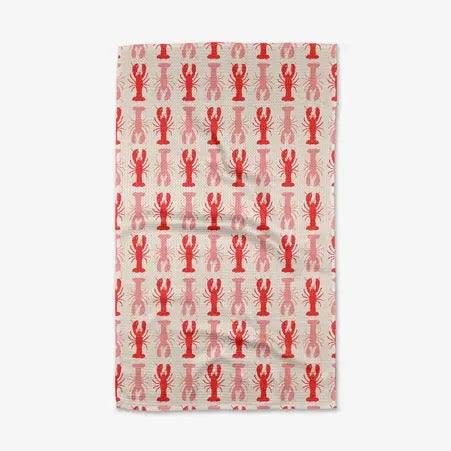 Lobster Stripe Tea Towel