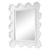 Sea Coral Mirror, White