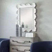 Sea Coral Mirror, White
