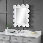 Sea Coral Mirror, White
