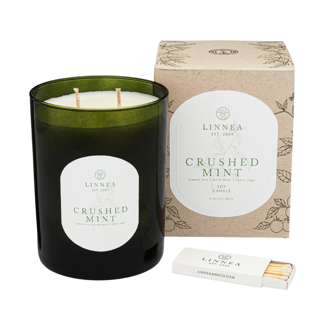 Crushed Mint 2-Wick Large Candle