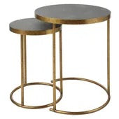 Aragon Nesting Tables, Set Of 2, Gray