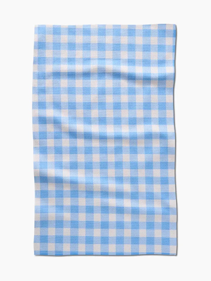 Angelic Sky Gingham Tea Towel