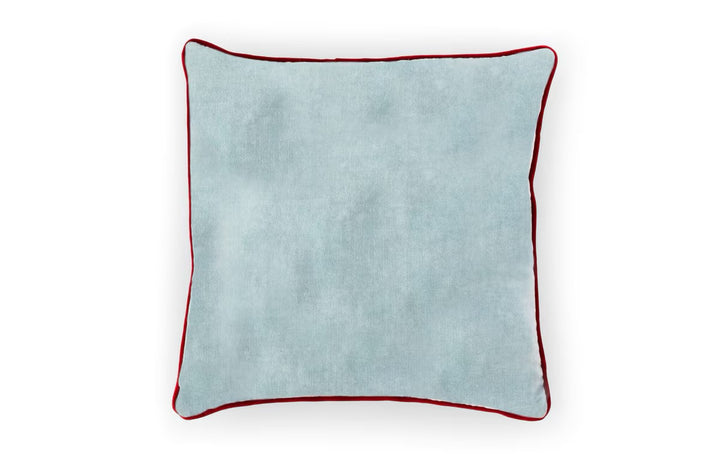 Alpine Embroidered Pattern Velvet Pillow