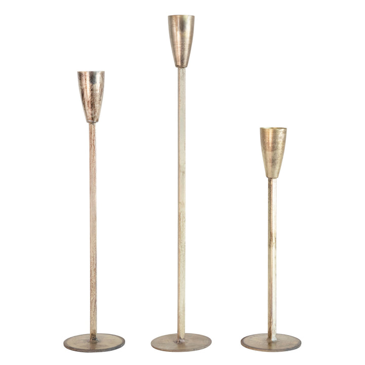 Antique Finish Metal Taper Holders