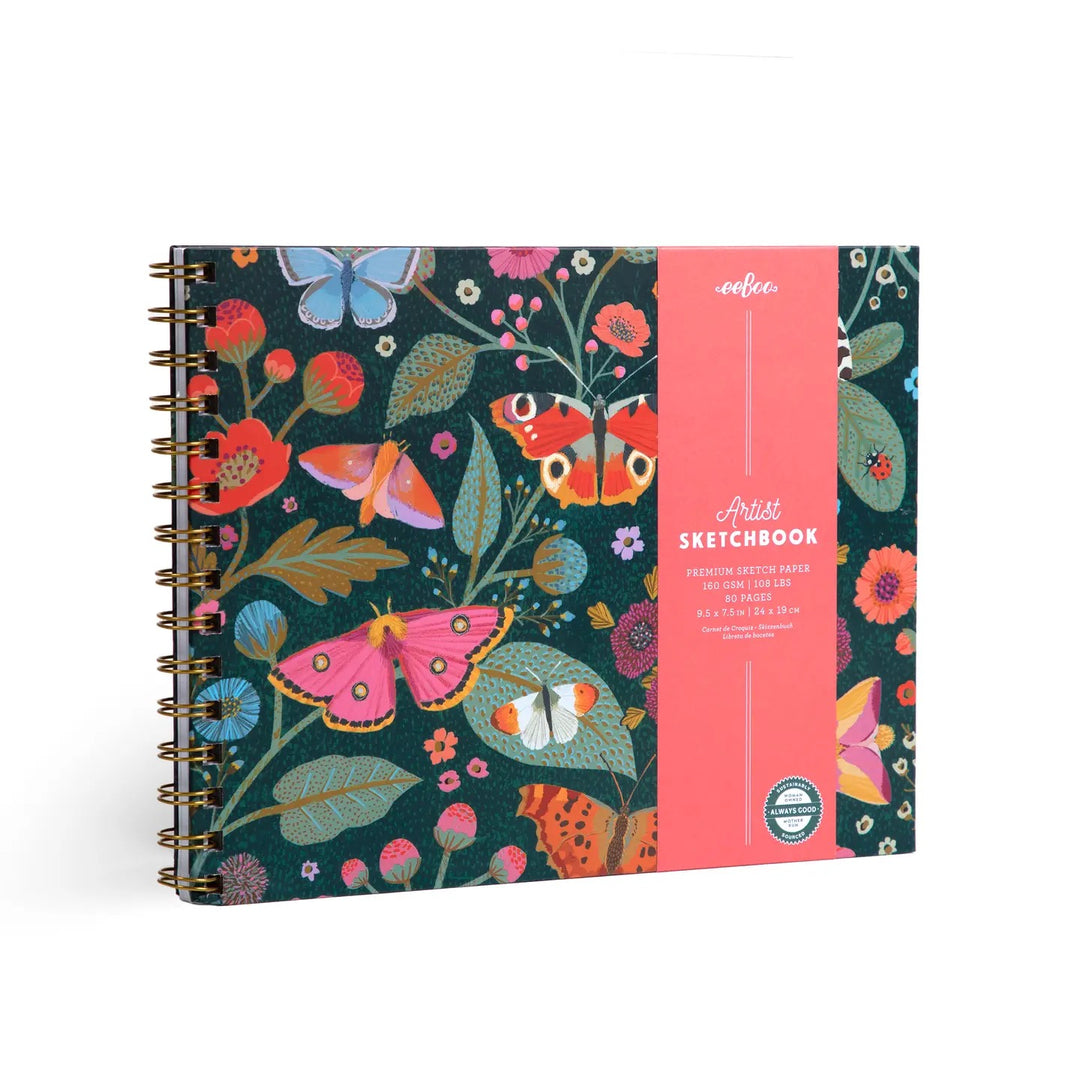 Butterfly Hardcover Artist Sketch Book