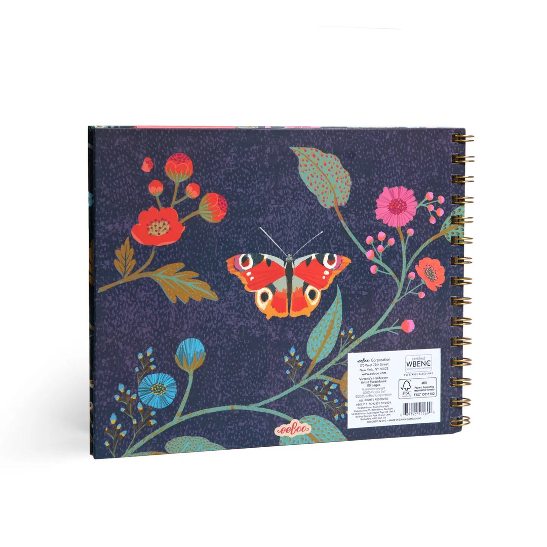 Butterfly Hardcover Artist Sketch Book