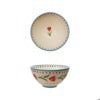 8" Floral Stoneware Bowl