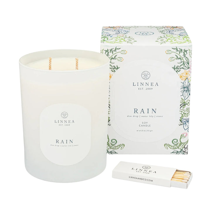Rain 2-Wick Large Candle