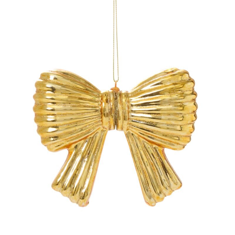 Gold Metallic Bow Ornament
