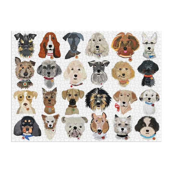 Paper Dogs Puzzle, 1000 Pieces