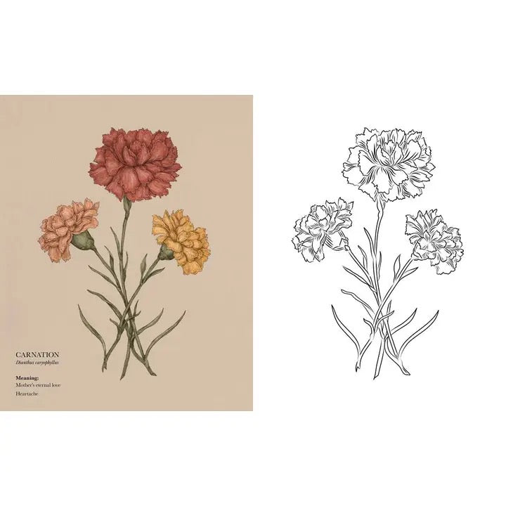 The Floriography Coloring Book