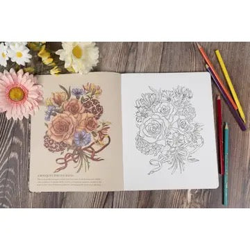 The Floriography Coloring Book