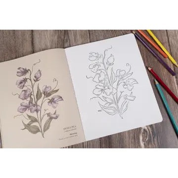 The Floriography Coloring Book