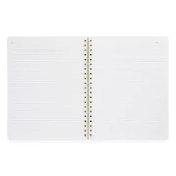 Grey Stripe Large Spiral Notebook