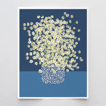 Chamomile Flowers Framed Art Print, 11" x 14"