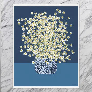 Chamomile Flowers Framed Art Print, 11" x 14"