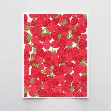 Bunch Of Strawberries Framed Art Print, 8" x 10"