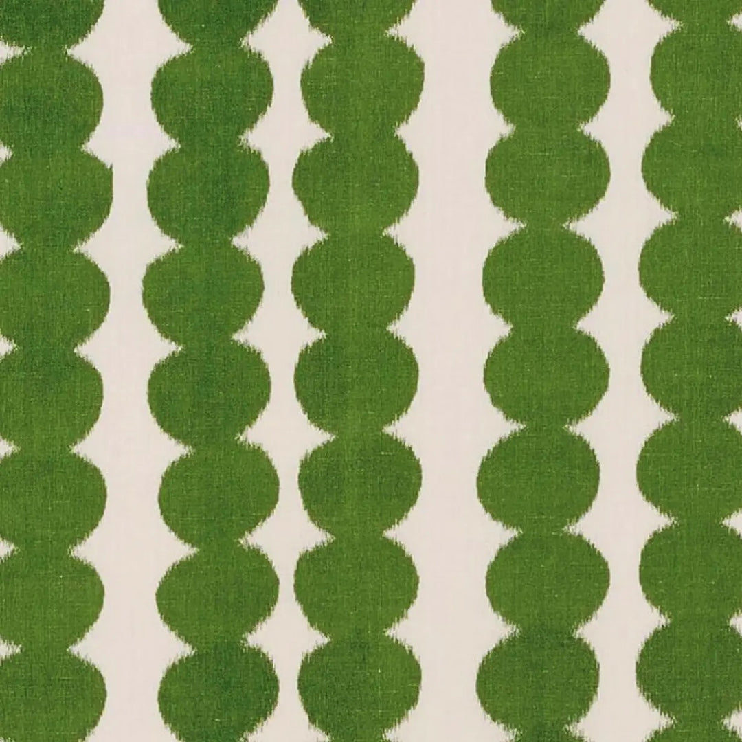 Hadley Green Circle Stripe Designer Pillow, 20" x 20"