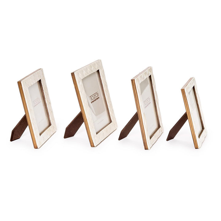 Weavers Natural Bone Mosaic Picture Frames