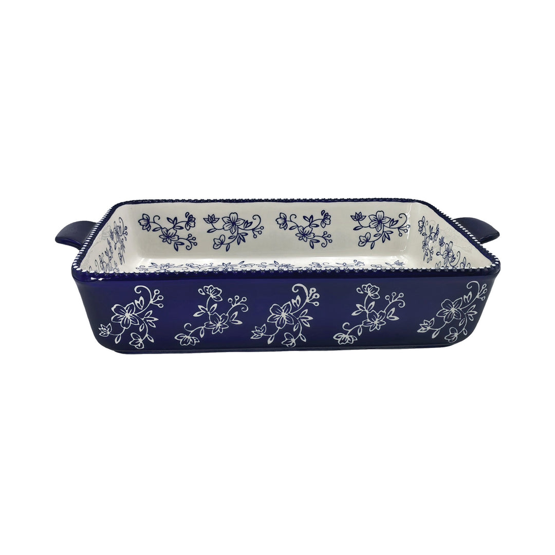 Baking Dish 9" x 13" | Floral Lace Blue