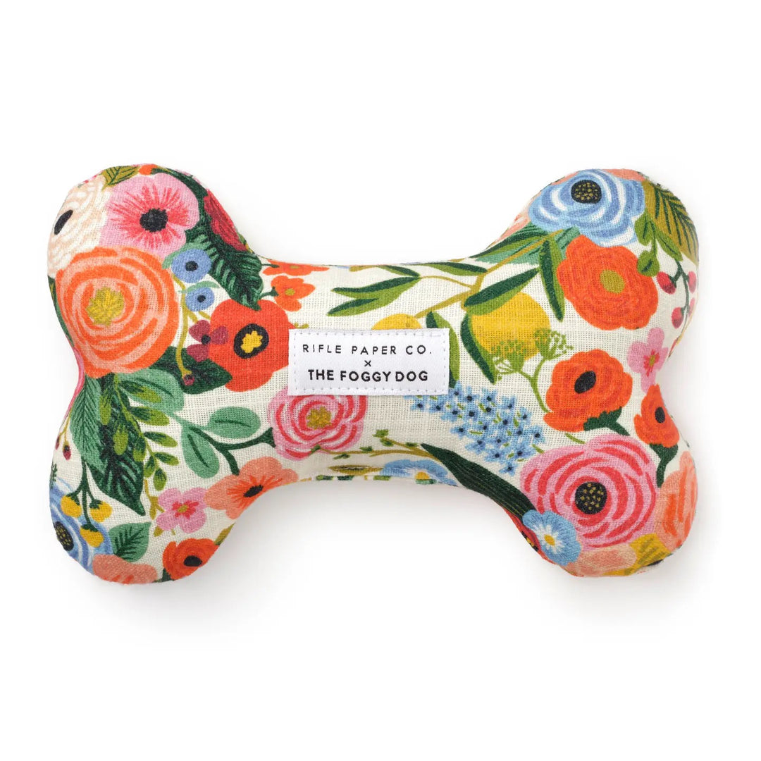 Rifle Paper x TFD Garden Party Dog Bone Toy