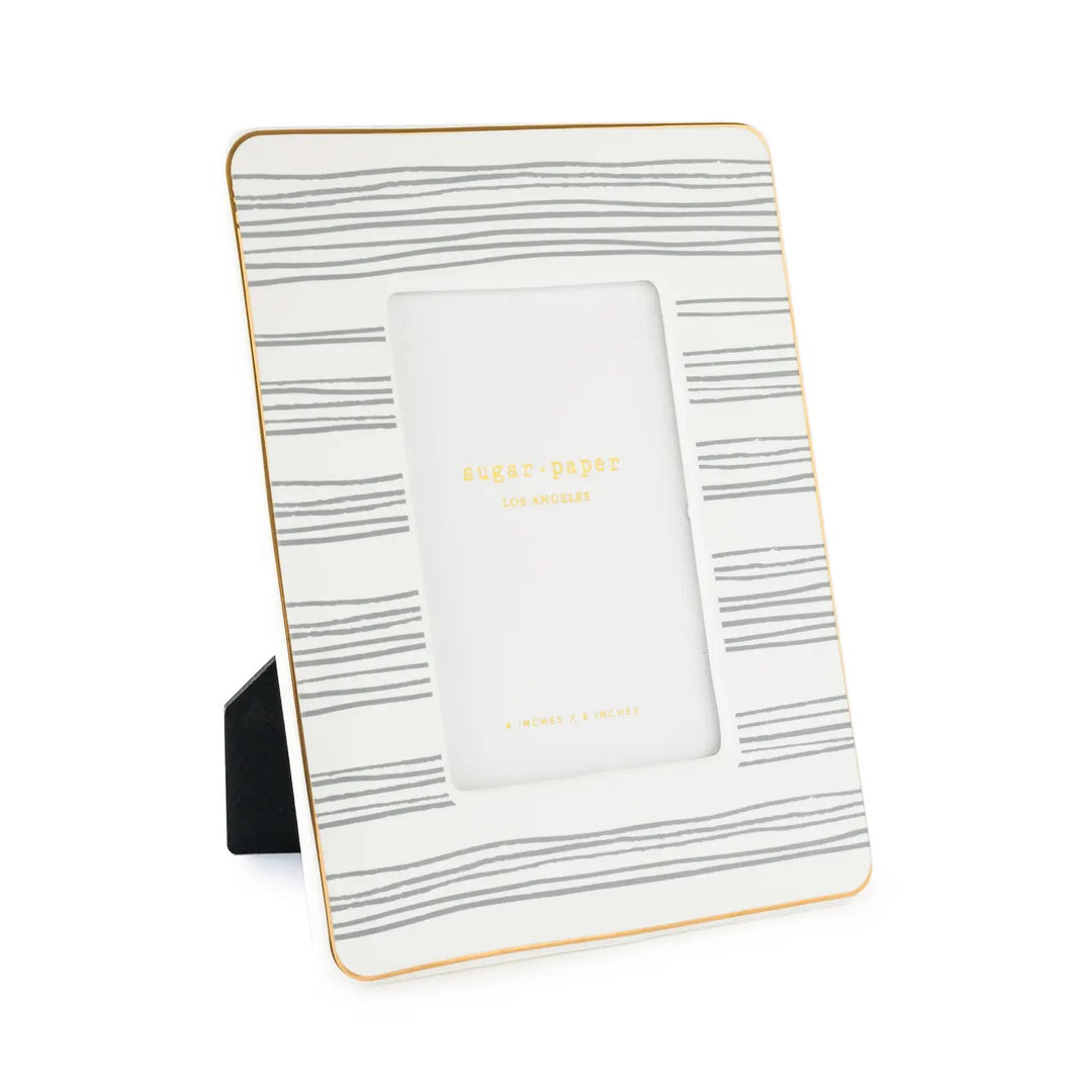 Slate Stripe Picture Frame, 4" x 6"