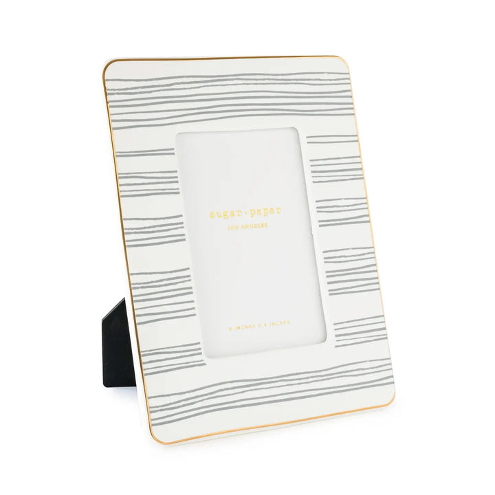 Slate Stripe Picture Frame, 4" x 6"