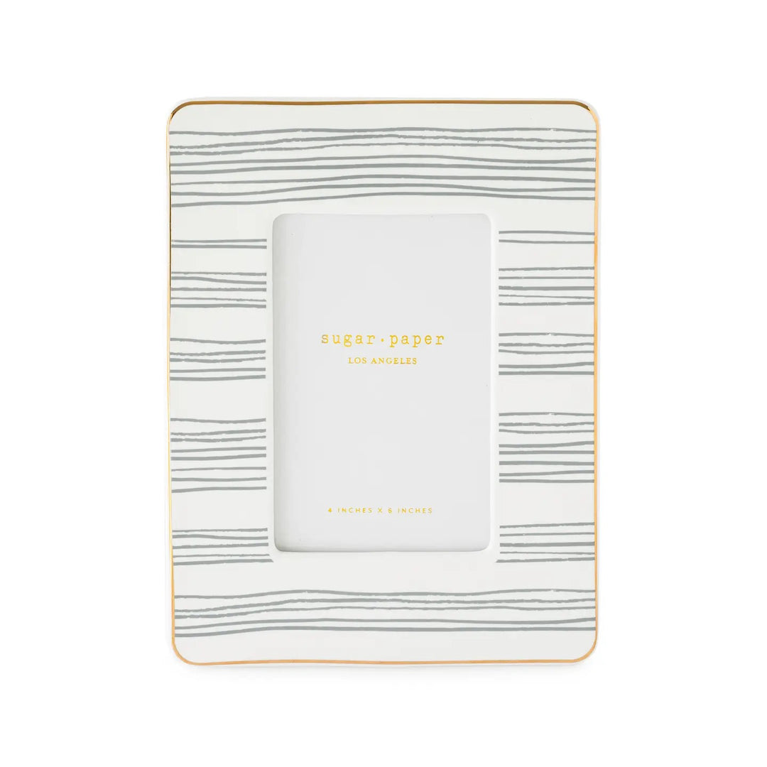 Slate Stripe Picture Frame, 4" x 6"