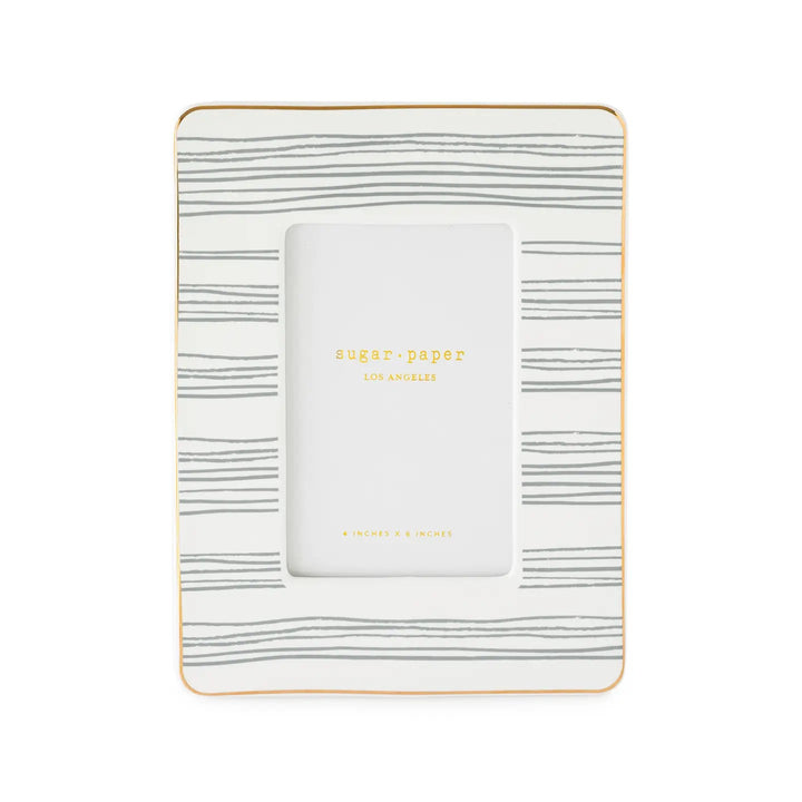 Slate Stripe Picture Frame, 4" x 6"