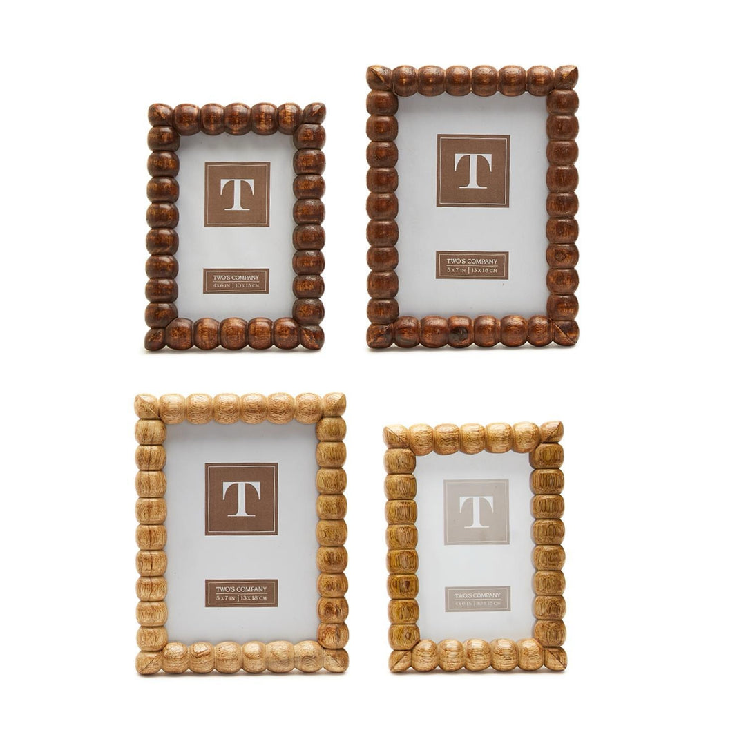 Hand-Carved Bobbin Picture Frame