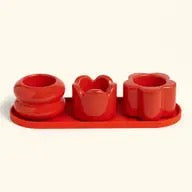 Mini Trio Planter Red