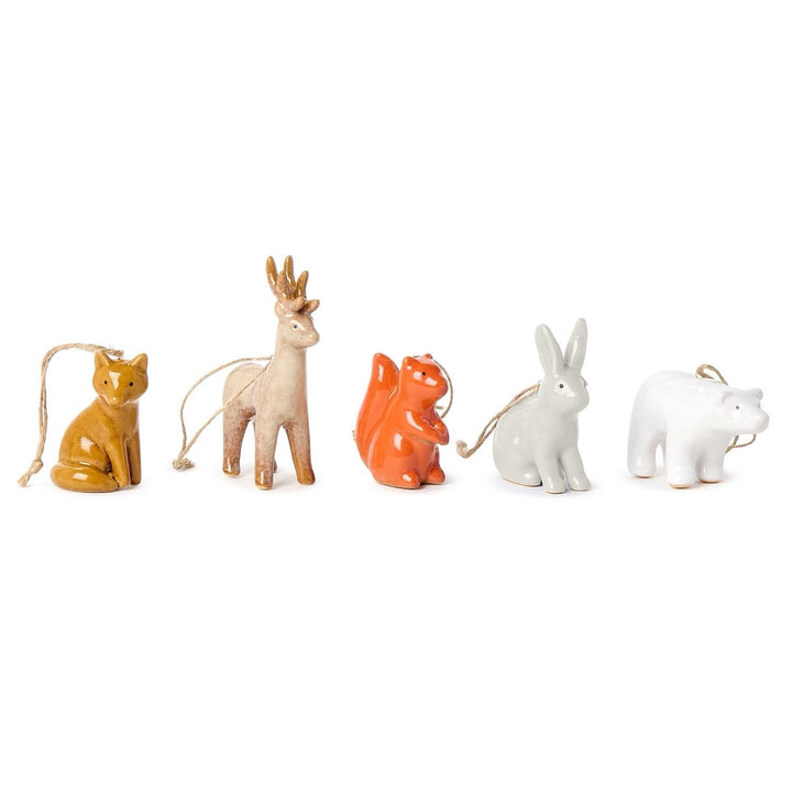 Glazed Woodland Animal Ornament