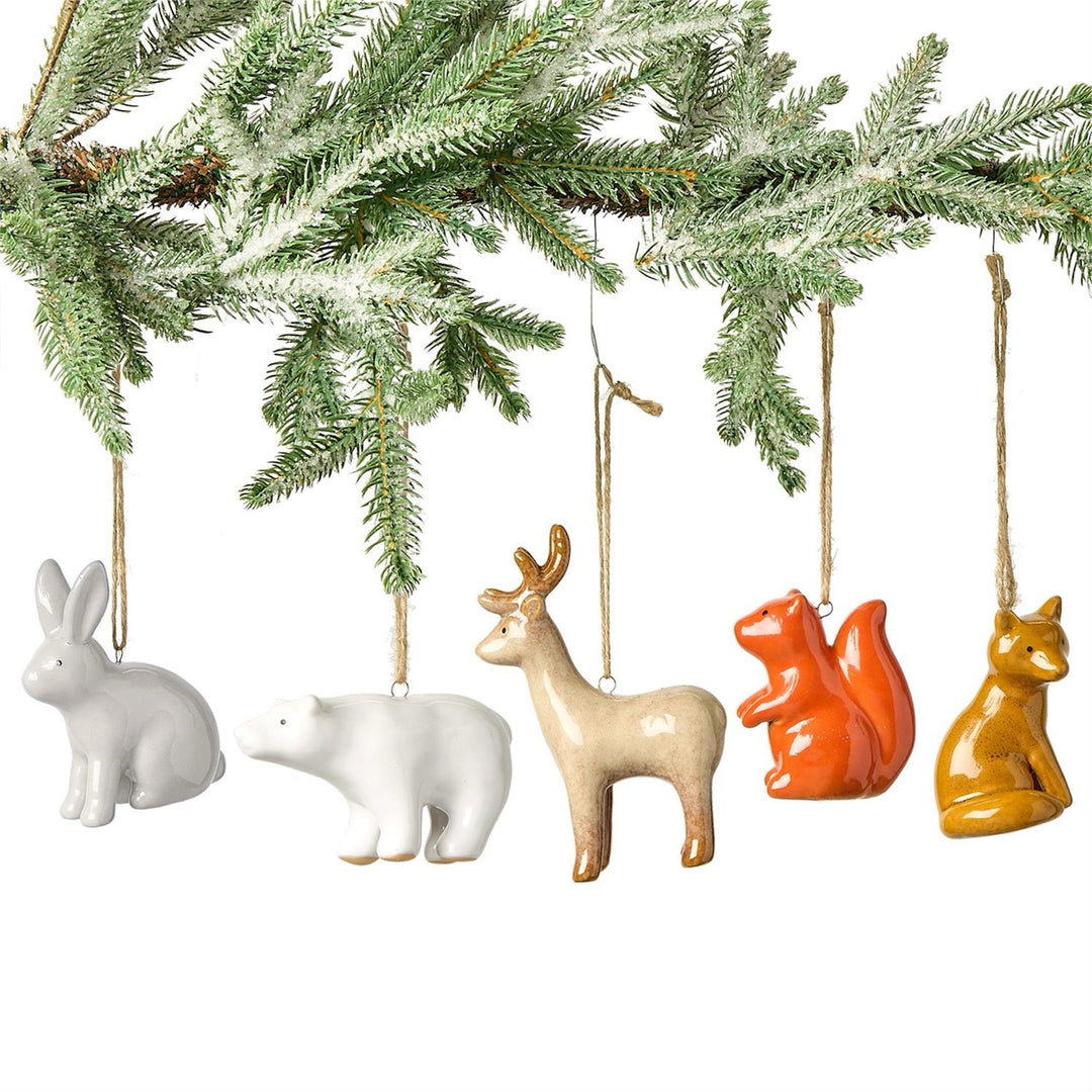 Glazed Woodland Animal Ornament