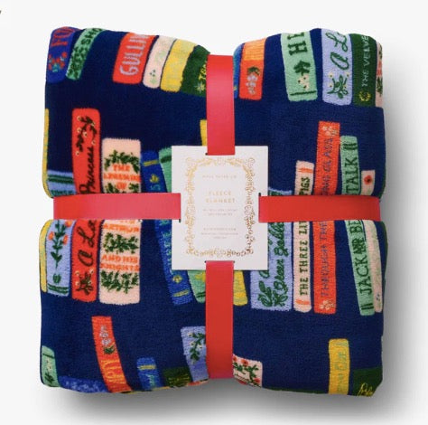 Bookshelf Fleece Blanket