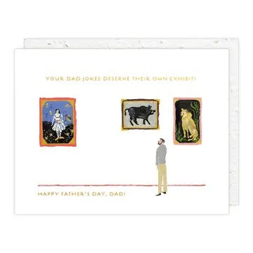Dad At The Museum - Father's Day Greeting Card