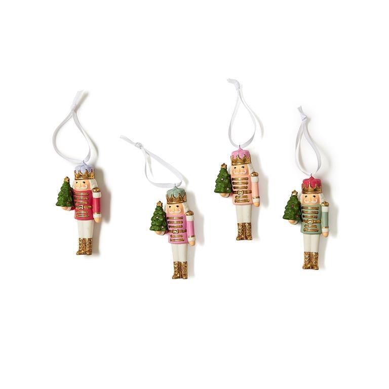 Hand-Painted Nutcracker With Gold Accent Ornament