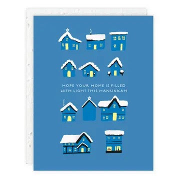 Hanukkah Homes Greeting Card