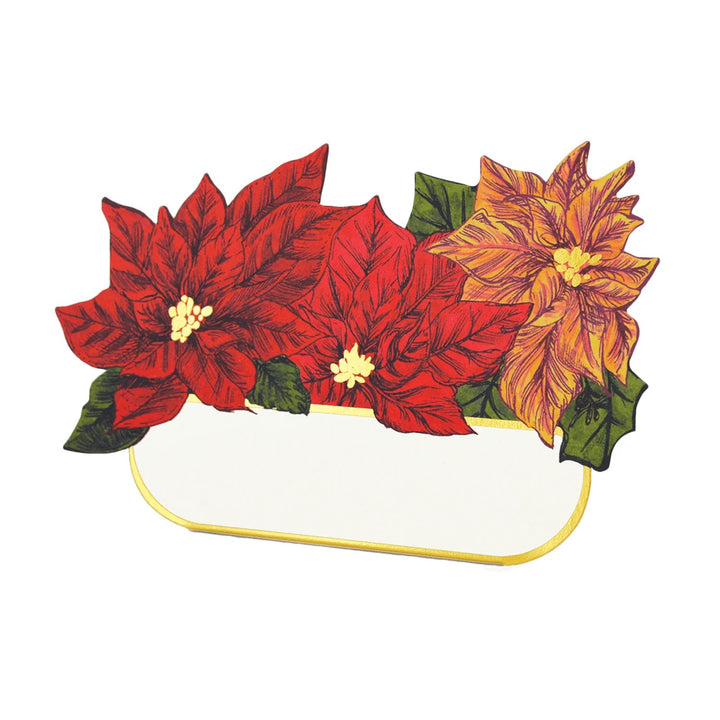Poinsettia Place Cards | Pack Of 12
