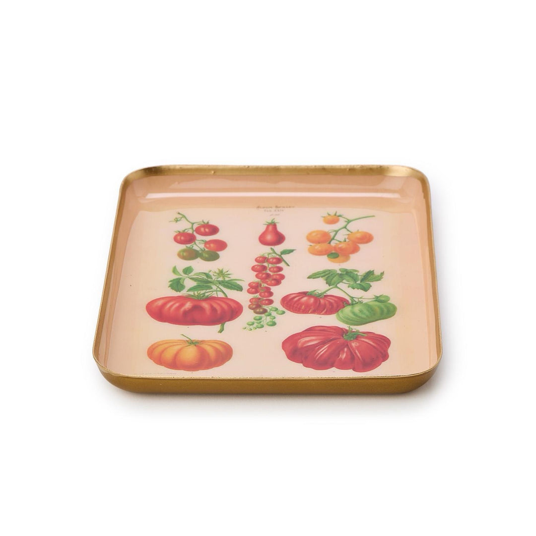 Garden Harvest Metal Trinket Tray